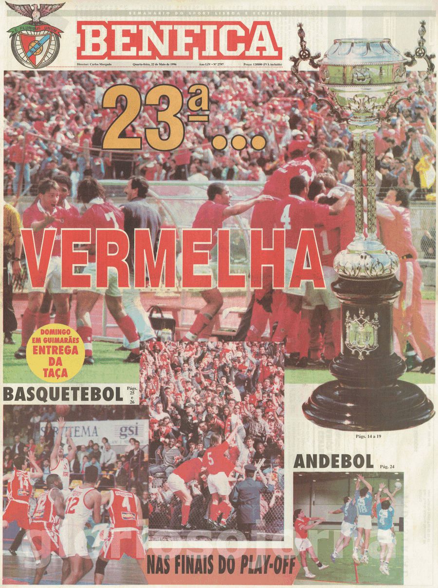 jornal o benfica 2797 1996-05-22